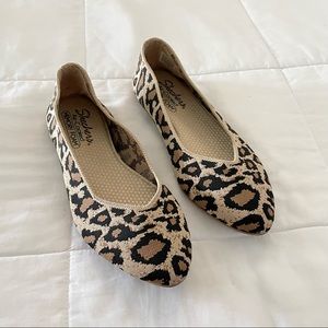 Cheetah Print Skechers Slip-On Flats
